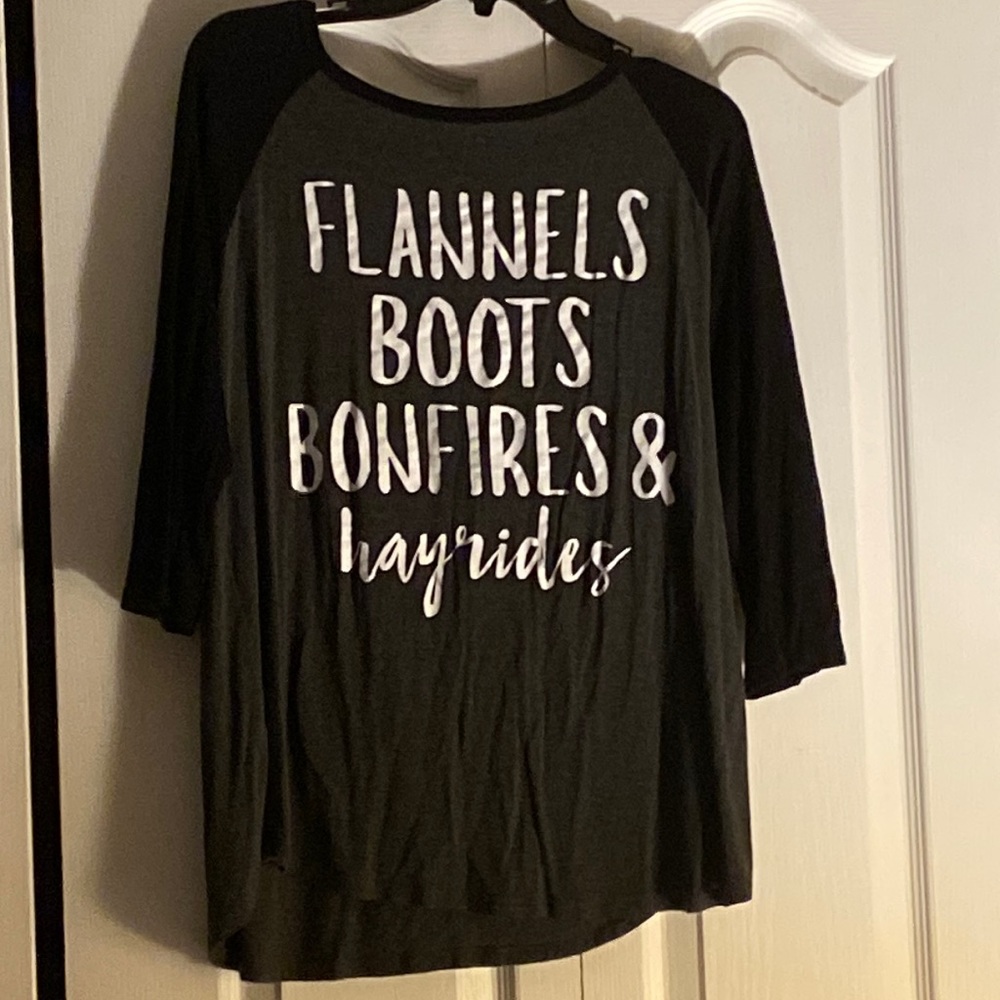 Lovely souls women’s slogan quarter sleeve t-shirt.